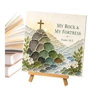 Art inspirant - Décoration avec citation des écritures, œuvre d'art murale | Décoration murale avec verset biblique d'inspiration chrétienne pour grand-mère, femme, mère, maison, chambre, vacances, fête