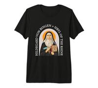 Art inspirant Saint Hildegarde de Bingen Mystic Nonne T-Shirt Haut de Gamme