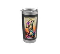 Art inspiré du tarot La Mort (Death) Gobelet isotherme en acier inoxydable double paroi
