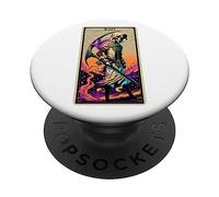 Art inspiré du Tarot La Mort (Death) PopSockets PopGrip Adhésif