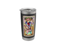 Art inspiré du tarot Le Bateleur (le magicien) Gobelet isotherme en acier inoxydable double paroi
