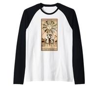 Art inspiré du Tarot Le Soleil (Le Soleil) Manche Raglan