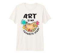 Art is My Favorite Artiste Sportif Peintre Créatif T-Shirt Haut de Gamme