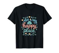 Art is My Happy Place Design Humour Artiste T-Shirt