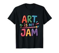 Art is My Jam Jeu de Mots créatif pour Professeur d'école T-Shirt