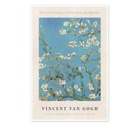 Art is to Console those who are Broken Poster de Vincent van Gogh 80 x 120 cm Bleu Tableaux Décoration murale