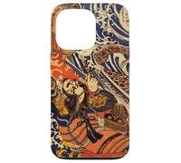 Art Japonais Combattre Un Lézard Géant Salamandre Samouraï Coque pour iPhone 13 Pro