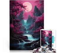 Art Japonais des Fleurs de Cerisier Puzzle 1000 pièces pour Adolescents Jeu intellectuel Cadeau d'anniversaire, Cadeaux 38x26cm