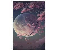 Art Japonais du Cerisier Puzzles en Bois, De Décompression Puzzle, pour Adultes Enfants 1000 Pièces Jouets De Décompression 78×53cm