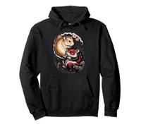Art Japonais Hamster Bon Et Diable Hamsters Sweat à Capuche