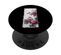 Art Japonais Oiseaux sur Branche de Fleurs de camélia Vintage PopSockets PopGrip Adhésif