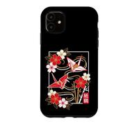 Art Japonais Origami Cygne et Fleur Coque pour iPhone 11