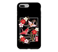 Art Japonais Origami Cygne et Fleur Coque pour iPhone 7 Plus/8 Plus