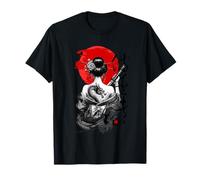 Art japonais samouraï vintage et design traditionnel pour femme T-Shirt