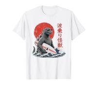 Art Japonais Surf Monstre Big Waves Japon Summer Beach Art T-Shirt