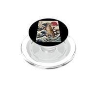 Art Japonais The Great Wave Off Kanagawa Cat PopSockets PopGrip pour MagSafe
