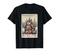 Art Japonais Ukiyo-e Ohio Owl Samurai Warrior T-Shirt