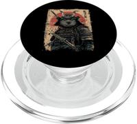 Art Japonais Vintage Dessin animé samouraï Guerrier Capybara PopSockets PopGrip pour MagSafe