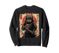 Art Japonais Vintage Dessin animé samouraï Guerrier Capybara Sweatshirt