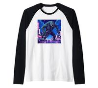 Art kaiju japonais rétro vintage, légendaire rare kaiju Manche Raglan