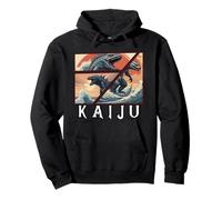 Art kaiju japonais rétro vintage, légendaire rare kaiju Sweat à Capuche