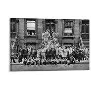 Art Kane's Great Day in Harlem Jazz Portrait 1958 Impression sur toile moderne pour chambre à coucher 60 x 90 cm