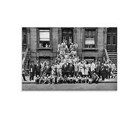 Art Kane's Great Day in Harlem Jazz Portrait 1958 Poster décoratif sur toile pour salon, chambre à coucher 40 x 60 cm