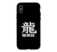 Art Kanji Dragon Mythique avec caractères Chinois Coque pour iPhone X/XS