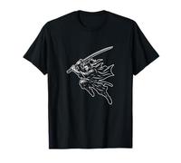 Art Katana du samouraï sautant T-Shirt