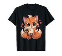 Art Kawaii Kitsune Japonais Folklore Mythique Tradition T-Shirt
