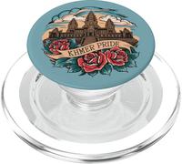 Art Khmer cambodgien inspiré du Tatouage Angkor wat PopSockets PopGrip pour MagSafe