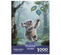 Art Koala Eucalyptus pour Adultes Puzzles 1000 Pièces Animal Cadeaux d'anniversaire pour Noël Jeu De Défi Familial Décoration Jeux Éducatifs Tueur Ennuyeux 38x26cm/1000pcs