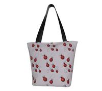 Art Ladybug Tracks Sac à bandoulière d'été Sac à main de plage Sac à main Voyage Shopping Gym Randonnée Fête Événements