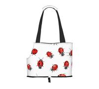 Art Ladybug Tracks Sac à dos pliable pour animal domestique - Sac à main de voyage portable pour chiot et chat