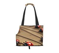 Art Ladybug Tracks Sac de transport pour chiot et animal de compagnie pour petits chiens, chats et lapins