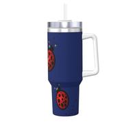 Art Ladybug Tracks Tasse à café isotherme en acier inoxydable 1,2 l