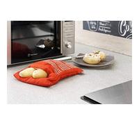 art lalic 1PC Nouveau Sac De Cuiseur Lavable Rouge Pomme De Terre Cuite Au Four à Micro-Ondes Cuisson Rapide De Pommes De Terre (Permet De Cuire 4 Pommes De Terre à La Fois)
