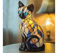 Art Lampe de Table Série Chien Chat Statue Veilleuse Veilleuse LED Maison Bureau Décoration