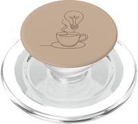 Art Ligne d'ampoule idée d'énergie café PopSockets PopGrip pour MagSafe