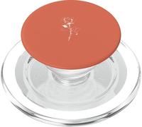 Art Ligne esthétique Gothique Fleur Rose foncé - Orange PopSockets PopGrip pour MagSafe
