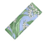 Art Lily Of The Valley Tapis de yoga chaud imprimé neutre antidérapant en caoutchouc naturel antidérapant, épaisseur 1 mm avec sac tapete para ejercicio 180,3 x 66 cm pour l'extérieur