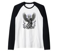 Art linéaire de la mythologie sacrée d'un Oiseau géant légendaire de Roc Manche Raglan