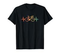 Art linéaire des battements de cœur du Cyclisme rétro T-Shirt Graphique avec Valeur