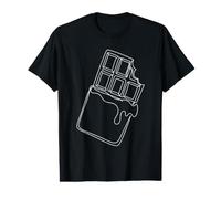 Art linéaire en Barre de Chocolat T-Shirt Graphique avec Valeur