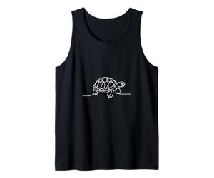 Art Linéaire Tortue Dessin Minimaliste Animalier Débardeur