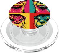 Art - Loutre de Warhol PopSockets PopGrip pour MagSafe