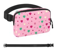 Art Love-1615 Sac banane à bandoulière pour homme et femme, sac de ceinture pour voyage, marche, course, randonnée, cyclisme, multicolore, 4 x 23 x 15 cm, multicolore, 1.5x9.0x5.9in/4x23x15cm