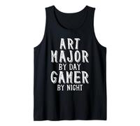 Art Major by Day Gamer by Night Artist Student Game Dev Art Débardeur