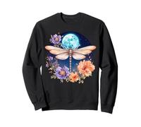 Art Mandala Libellule avec Harmonie Florale Sweatshirt
