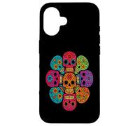 Art Mandala tête de Mort en Sucre coloré Coque pour iPhone 16